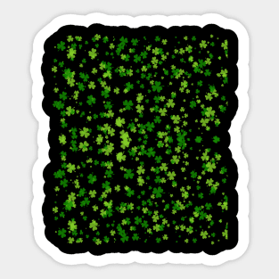 St Patrick's Day Shamrock Clover Leaf Pattern Sticker